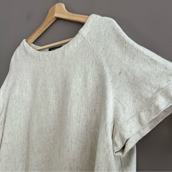 Ann Everett Women's Oversize Top High Low Natural Lagenlook Coastal Linen M ** - Picture 6 of 13